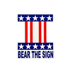 Bear The Sign 2nd Amendment Logo Sticker