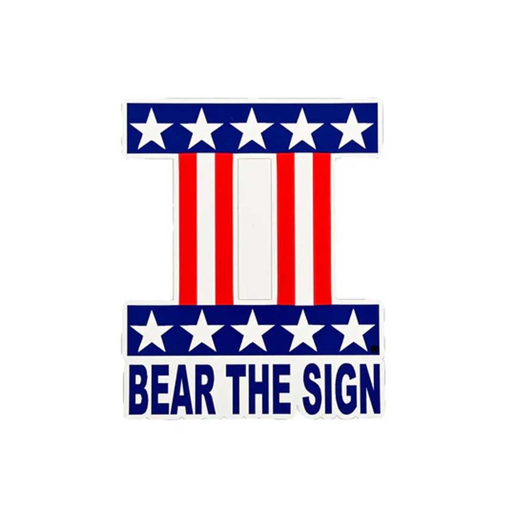 Bear The Sign 2nd Amendment Logo Sticker