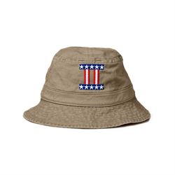 Bear The Sign Bucket Hat Front Tan